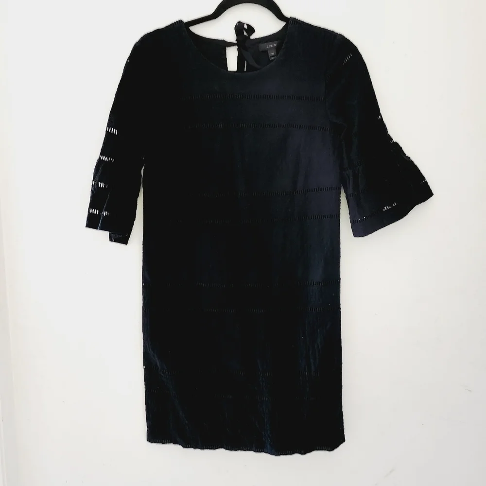 J.CREW Eyelet Flutter Sleeve Dress